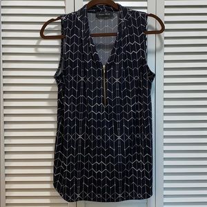 Ivanka Trump Black and White Tank